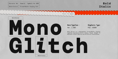 GC Monoglitch Font Poster 1