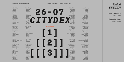 GC Monoglitch Font Poster 4