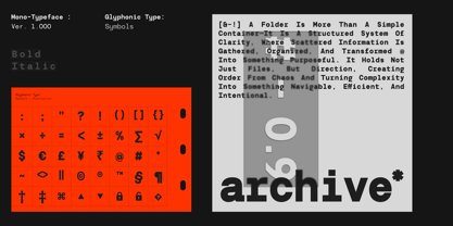 GC Monoglitch Font Poster 5