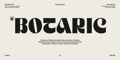 Botaric Font Poster 1