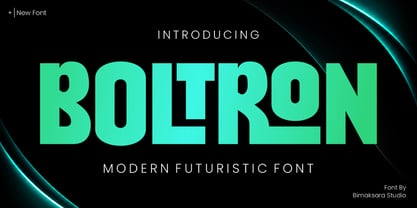 Boltron Font Poster 1