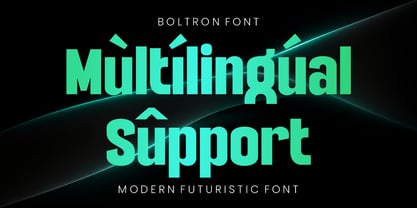 Boltron Font Poster 6