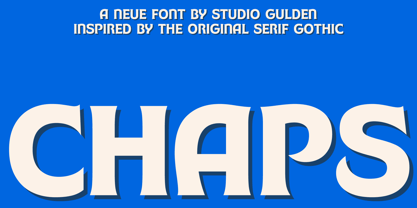 SG Chaps Font Poster 1