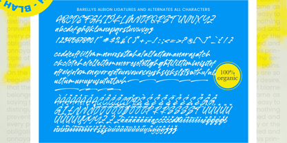 Barellys Albion Font Poster 10