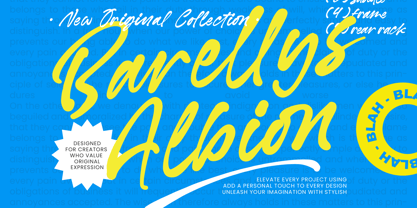 Barellys Albion Font Poster 1