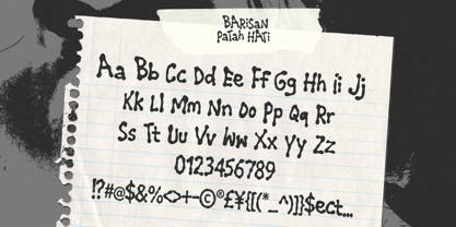 Barisan Patah Hati Font Poster 6