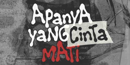 Barisan Patah Hati Font Poster 2