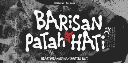 Barisan Patah Hati Font Poster 1