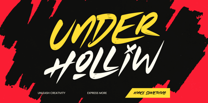 Under Holliw Font Poster 1