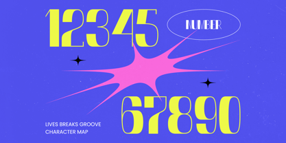 Lives Breaks Groove Font Poster 6