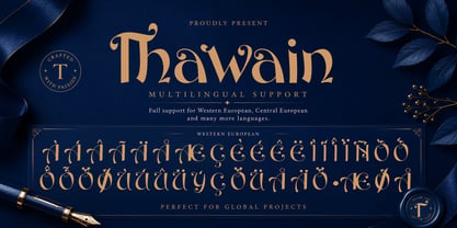 Thawain Serif Font Poster 10