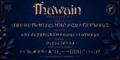 Thawain Serif Font Poster 9