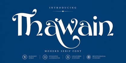 Thawain Serif Font Poster 1