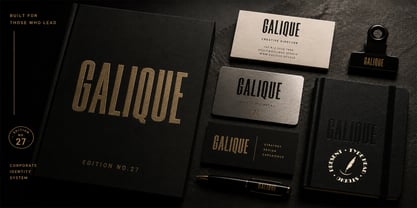 Galique Pro Font Poster 9
