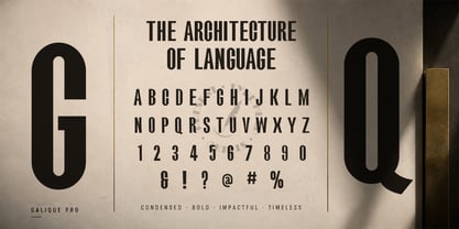 Galique Pro Font Poster 3