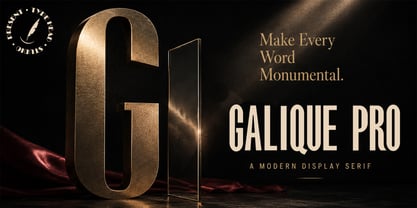 Galique Pro Font Poster 10