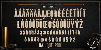 Galique Pro Font Poster 4