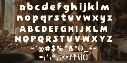 Claycraft Font Poster 2
