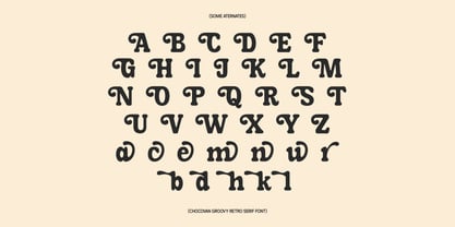 Chocovan Groovy Font Poster 8