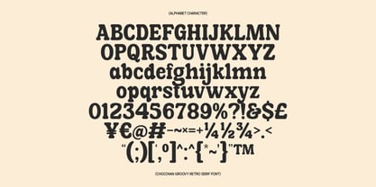 Chocovan Groovy Font Poster 3