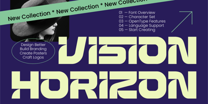 Vision Horizon Font Poster 1