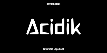 Acidik Font Poster 1