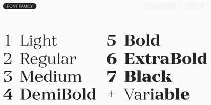 TT Nooks Serif Font Poster 4