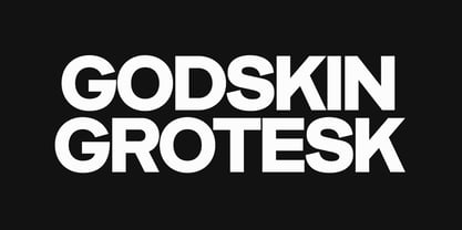 Godskin Grotesk Font Poster 1