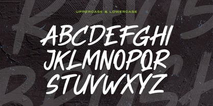 Travis Brush Font Poster 3