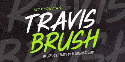 Travis Brush Font Poster 1