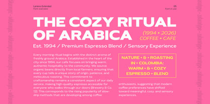 Larieno Font Poster 5