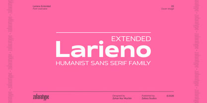 Larieno Font Poster 1
