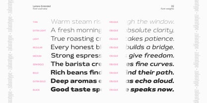 Larieno Font Poster 2
