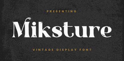 Miksture Font Poster 1