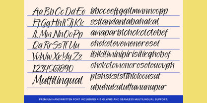 Coastal Blue Font Poster 10
