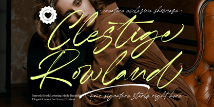 Clestige Rowland Font Poster 1