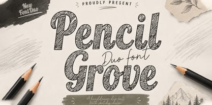 Pencil Grove Font Poster 1
