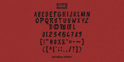 Bleuters Mocren Font Poster 7