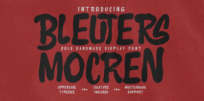 Bleuters Mocren Font Poster 1