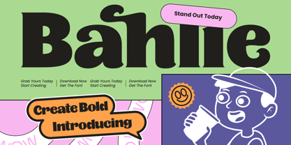 Bahlie Font Poster 1