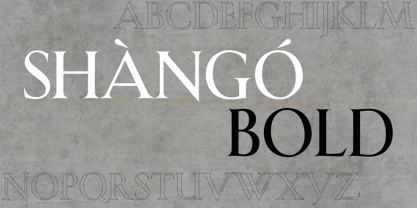 Shàngó Font Poster 11