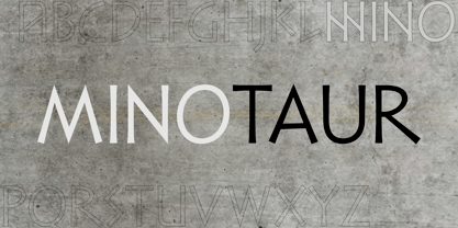 Minotaur Font Poster 1