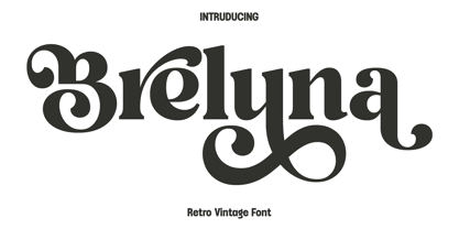Breluna Font Poster 1