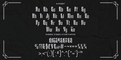 Bladesey Font Poster 7