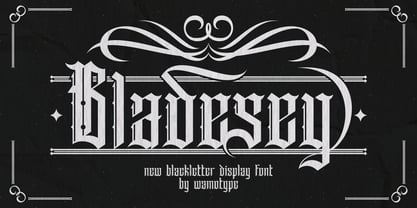 Bladesey Font Poster 1