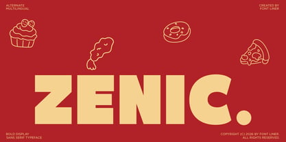 FL Zenic Font Poster 1