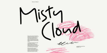 Misty Cloud Font Poster 1