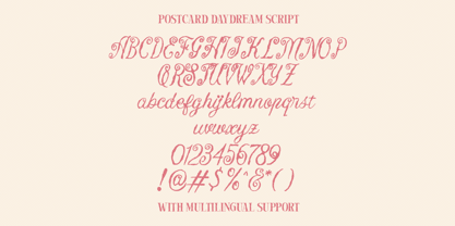 Postcard Daydream Font Poster 12