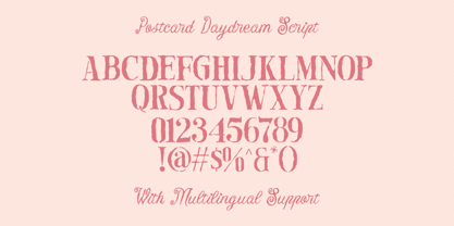 Postcard Daydream Font Poster 11