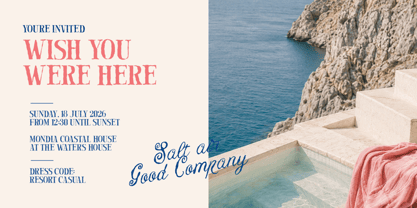 Postcard Daydream Font Poster 6